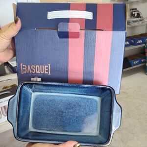 Basque Navy Blue Baking Dish